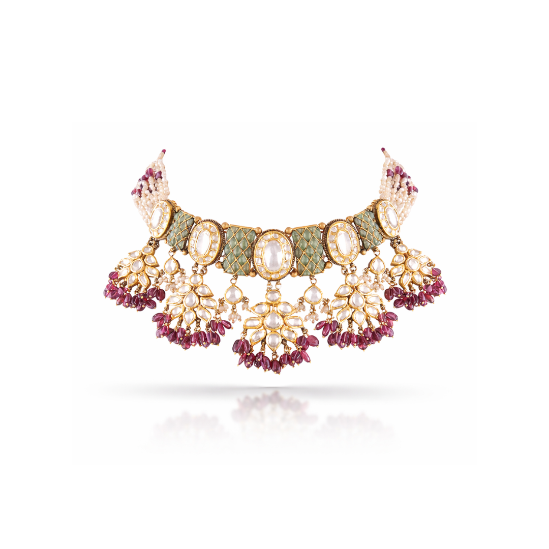 Luminous Grandeur: Marquise & Pear-Cut Diamond Statement Set