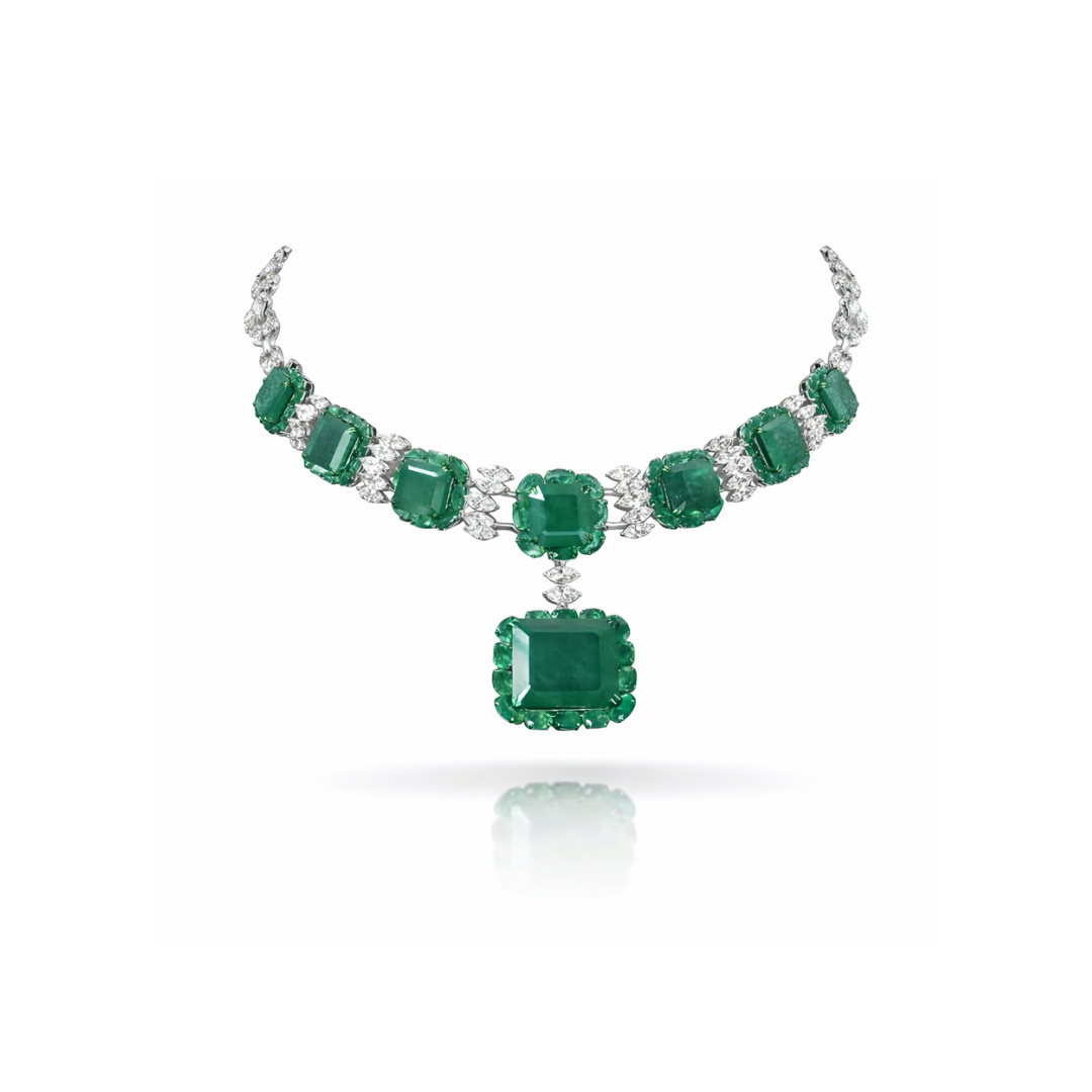 Verdant Majesty: Statement Emerald & Diamond Suite