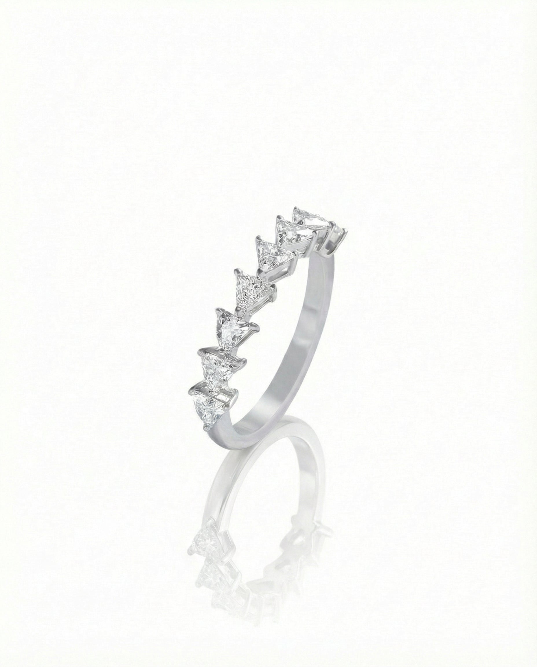 The Trillion-Cut Eternity Band - VCJ BESPOKE JEWELLERY